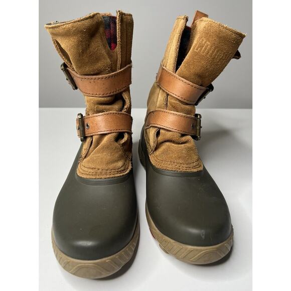 Cougar Originals Maple Creek Duck Boots Womens 10 Wheat Suede Buckle Waterproof - Picture 2 of 11